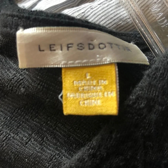 Leifsdottir for Anthropologie black shirt - Picture 5 of 8